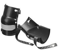NIERHAUS WOHLTAT Rodilleras - Protector articular negro con cojín interior de caucho celular - Protección profesional para rodillas para construcción civil jardín minería - Extremadamente resistente