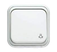Niessen arco - Tecla pulsador timbre serie arco blanco alpino