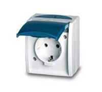 Niessen ocean - Base bipolar toma tierra schuko con tapa serie ocean