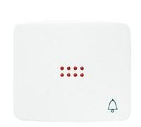 Niessen - Tecla pulsador timbre visor serie Arco, blanco marfil, acero inoxidable o ABS, localizador electrónico, compatible con luz