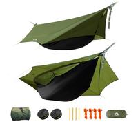 Night Cat Hamaca Jardin Colgante: Amaca con Mosquitera para 1 Persona con Toldo Impermeable Ligero para Camping Exterior