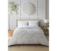 Night Lark - Juego de edredón sin Funda con Fundas de Almohada a Juego - 4,5 TOG - Super King - Colección Seersucker - Nordic Mist - Ropa de Cama de Lujo - Hipoalergénico - Lavable a máquina