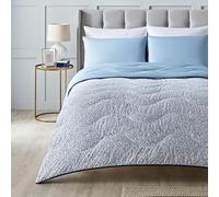 Night Lark Juego de edredón y funda de almohada sin funda, colección primavera y verano, edredón individual de 6 tog con fibra Smartfil avanzada, lavable a máquina, hipoalergénico, jardín azul, tamaño