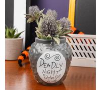 Nightmare Before Christmas - Accesorio de escritorio con licencia oficial para bolígrafo y plantas, brilla en la oscuridad, decoración novedosa de Halloween para el hogar y la cocina, regalo