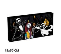 Nightmare before christmas lienzo iluminado de 30 cm x 15 cm, con lice