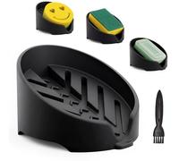 NiHome Soporte de esponja de silicona para fregadero de cocina, se adapta a Scrub Daddy Mommy