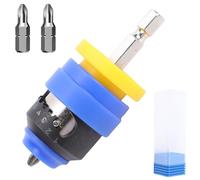 Niiyen7 - Ajustador de tornillos de profundidad ajustable con soporte magnético, 2 puntas de repuesto para paneles de yeso, conversión de taladro de impacto eléctrico en pistola