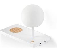NIKO, aplique de pared blanco, lado izquierdo, con esfera de policarbonato, Faro Barcelona