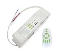 NIKOIDIC 1 Uds. Controlador LED de Control Remoto de Salida 24V 2,4G 108W 150W Tira de luz LED de Doble Color Fuente de alimentación con atenuación y Cambio de Color(80-108W,AC 220V with Remote)