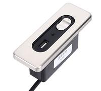 Nikou Control eléctrico de mano para sofá, interruptor de botón + control por voz, con cargador USB para teléfono móvil, control de voz eléctrico para sofá (conector recto de 5 pines)