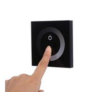 Nikou Controlador de Panel Táctil de Pared CC 12 V-24 V, Regulador de Intensidad LED, Regulador de Intensidad Ajustable, Interruptor de Pared, Interruptor de Luz, Regulable para Barra de Luz LED