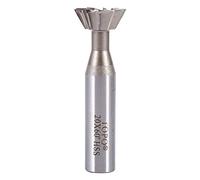 Nikou Fresa de Extremo - Cortador de Ranura de Cola de Milano de 20 mm Cortador de Ranura de Cola de Milano de vástago Recto HSS de 60 ° Broca de fresado CNC