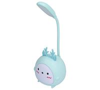 Nikou Lámpara de mesa LED Animal USB carga protección ocular lámpara de escritorio para dormitorio, oficina (azul)