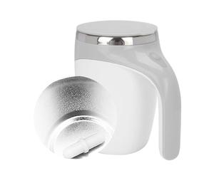 Nikou Taza de Mezcla Automática Magnética, Taza de Café de Acero Inoxidable con AgitacióN AutomáTica, Adecuado para Café, Leche, Jugo, Varias Bebidas FríAs y Calientes, 380 ml