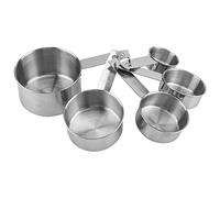Nikou Taza medidora 5 unids/set cuchara medidora herramienta para hornear de acero inoxidable líquido antioxidante e ingredientes secos taza medidora