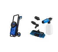 Nilfisk Hidrolimpiadora Core 140 Bar con regulador de Potencia en el Mango, para hogar, Exteriores y Coches, Azul & Kit de Limpieza para Coche de, Accesorios para hidrolimpiadora de Alta presión