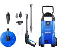 Nilfisk Hidrolimpiadora de Alta Presión C 110 Bares - Mini Limpiadora + Pulverizador de Espuma + Limpiador de Patios Compact + Cepillo (1400 W)