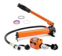 Nilight Kit de Cilindro hidráulico 5T Porta Power Ram Kit, Resistente, Perfil bajo de 0.24 Pulgadas, Mini Cilindros de elevación de acción Simple con Bomba Manual hidráulica Manual para maquinaria de