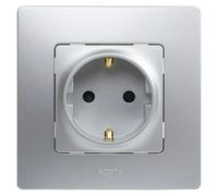 Niloé Monoblock Enchufe (Plateado, Plástico, Instalar)