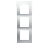 Niloé Monoblock Marco (Plateado, Modelo de mecanismos: x 3, Plástico, Instalar)