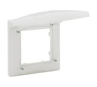 Niloé Step Marco IP44 (Blanco, Modelo de mecanismos: x 1, Plástico, Colocar)
