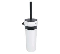Nimco Bormo - Escobilla de WC de pared, con soporte, negro mate BRC 11094K-90