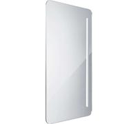 Nimco - Espejo de baño serie 2000 retroiluminado por LED, 100x60 cm, cuadrado, aluminio ZP 2004