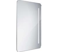 Nimco - Espejo de baño serie 2000 retroiluminado por LED, 80x60 cm, cuadrado, aluminio ZP 2003
