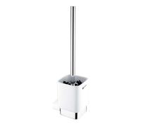 Nimco Kibo - Escobilla de WC de pared con soporte, blanca/cromo Ki 14094KN-26