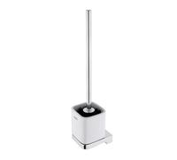Nimco Maya - Escobilla de WC con soporte, cerámica blanca/cromo MA 29094KN-26