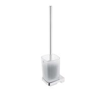 Nimco Maya - Escobilla de WC con soporte, cristal esmerilado/cromo MA 29094CN-26