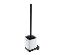 Nimco Maya - Escobillero con soporte, cerámica blanca/negra mate MAC 29094KN-90