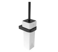 Nimco Nikau - Escobillero de pared con soporte, blanco/negro NKC 30094K-90