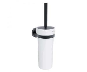 Nimco Unix - Escobillero de pared, con soporte, cerámica/negro mate UNC 13094K-90