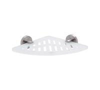 Nimco Unix - Estante esquinero IXI, 23 cm, plexiglás mate/acero inoxidable pulido UNM X212-10