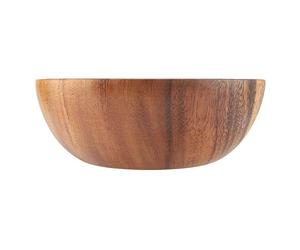 Nimoa Cuenco de Madera, Cuencos de Aperitivo de Acacia Sólida para Bol Ensalada Sopa Arroz Cuenco de Madera Hecho a Mano Utensilios de Cocina (20 * 7cm)