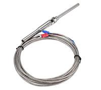 Nimoa Sensor de Temperatura, Rosca M8 PT100 Termopar Resistencia Platino Sonda Sensores Temperatura 50 mm Línea 0-400 ℃ (3M)