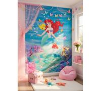 Niña Dormitorio Disney Papel Pintado Pared Mural Ariel Sirena 184x254cm Azul