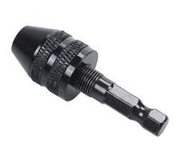Niniang 0.3-3.6mm chuck destornillador llave llave adaptador 1/4 " negra taladro