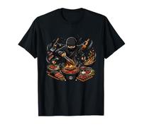 Ninja BBQ Grill Master Barbacoa Cocina Chef Camiseta