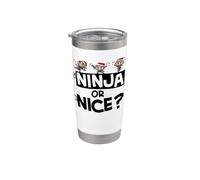 Ninja o Nice Christmas Ninja Vaso térmico de acero inoxidable de doble pared