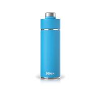 Ninja Thirsti Botella de Agua de Acero Inoxidable 700 ml, Azul Tropical | Tapa Antigoteo y Triple Aislamiento para Bebidas con Gas, Calientes y Frías, Botella Deportiva y de Viaje - DW2401EUUKSB