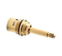 NINMORTH Cartucho de válvula de grifo de ducha de cobre con inserto de flujo de cuarto de vuelta, vástago largo y alto de 20 3/4 pulgadas, disco de bronce, funcionamiento suave, agua caliente