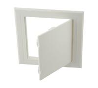 NINMORTH Cubierta de puerto de inspección de plástico ABS blanco de 120 x 120 mm, panel de acceso decorativo al techo para pared, HVAC, fontanería, mantenimiento eléctrico
