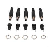 NINMORTH DC 5,5 x 2,1 mm hembra Panel Mount Conector empotrable 12 V