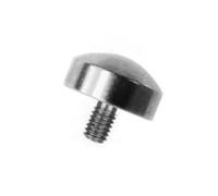 NINMORTH Indicador de profundidad de esfera esférica, vástago roscado M25 de 10 mm de diámetro, punta de repuesto de acero alto con medición deslizante lateral de radio grande