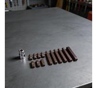 NINMORTH Juego profesional de 15 llaves hexagonales de 1/2 pulgada, kit de llaves de estrella de acero de aleación resistente a la corrosión para reparación automotriz y doméstica (tipo H)