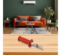 NINMORTH Limpieza de aletas de aire acondicionado, peine de bobina de enfriamiento de acero inoxidable con agarre antideslizante, adaptable para todos los tamaños de aletas, 20,5 cm para rojo