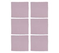 NINMORTH Servilletas de algodón con borlas de 2 cm, servilletas de 42 x 42 cm con flecos para decoración de mesa de bodas, fiestas, vacaciones, color blanco