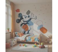 Niño Bebé Papel Pintado Pared Mural 249x279cm Mickey Mouse Disney Foto Guardería